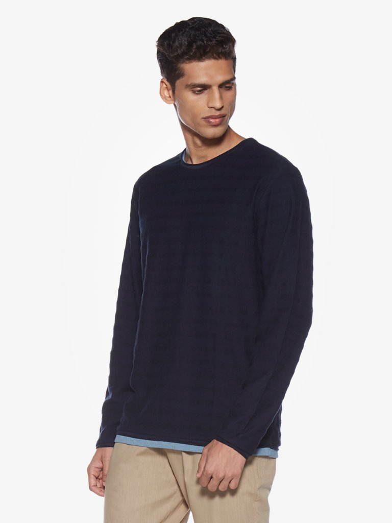 ETA Navy Slim Fit T-Shirt