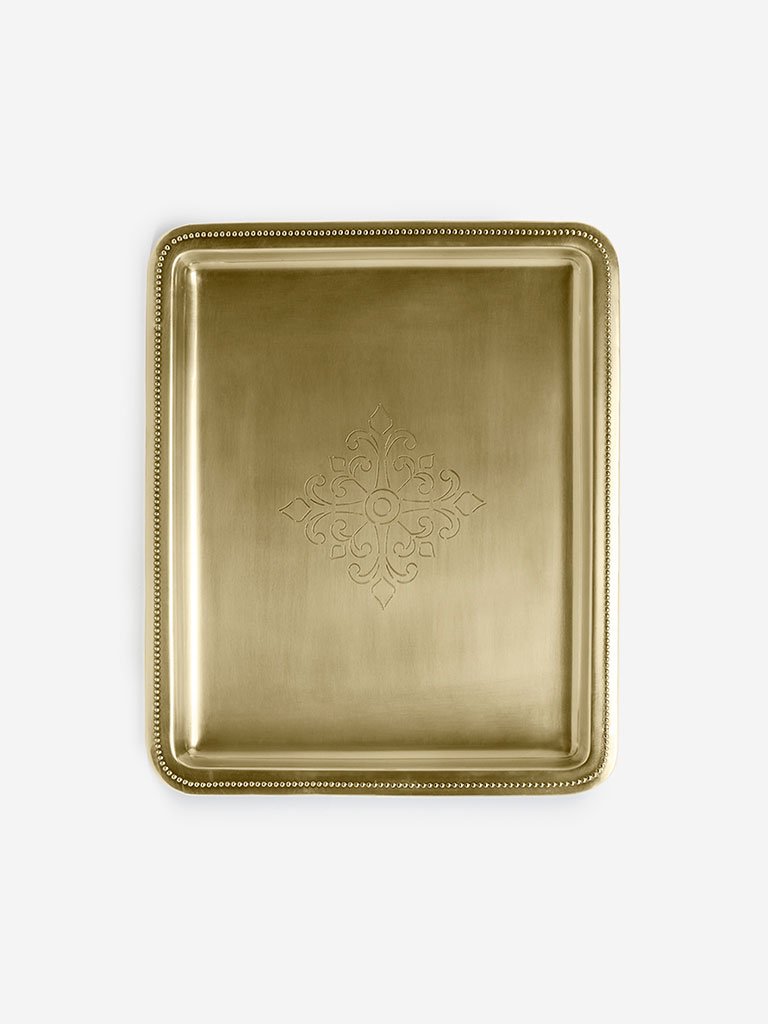 Westside Home Gold Stainless Steel Tray