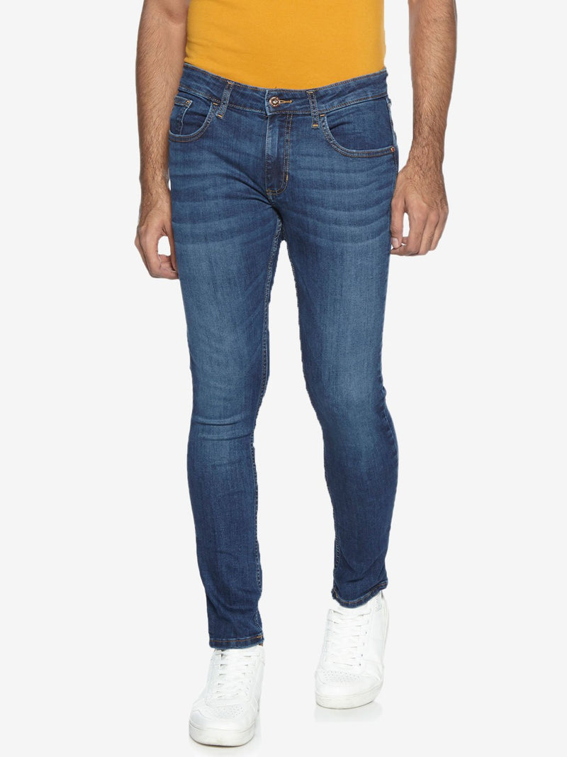 Nuon Nuo Flex Blue Skinny Fit Rocker Jeans