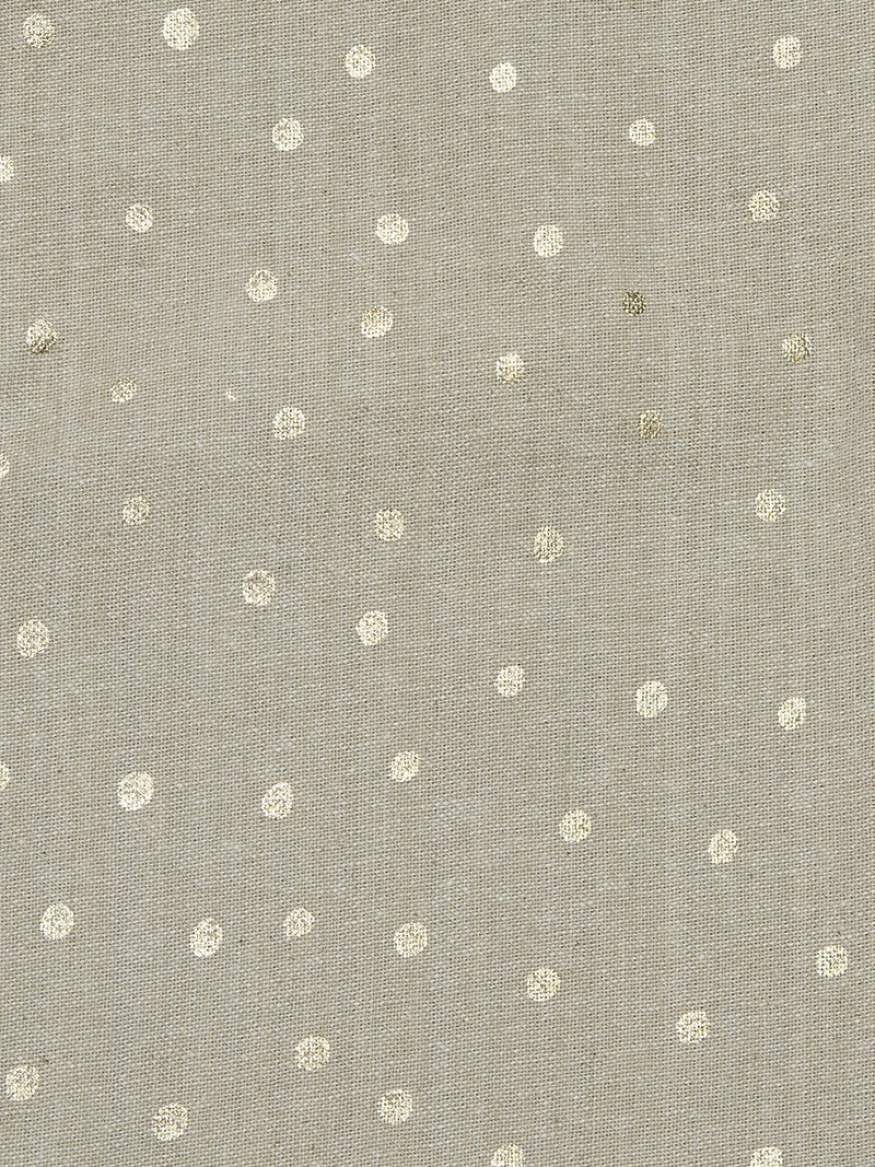 Westside Home Taupe Circular Print Pure-Cotton Table Runner