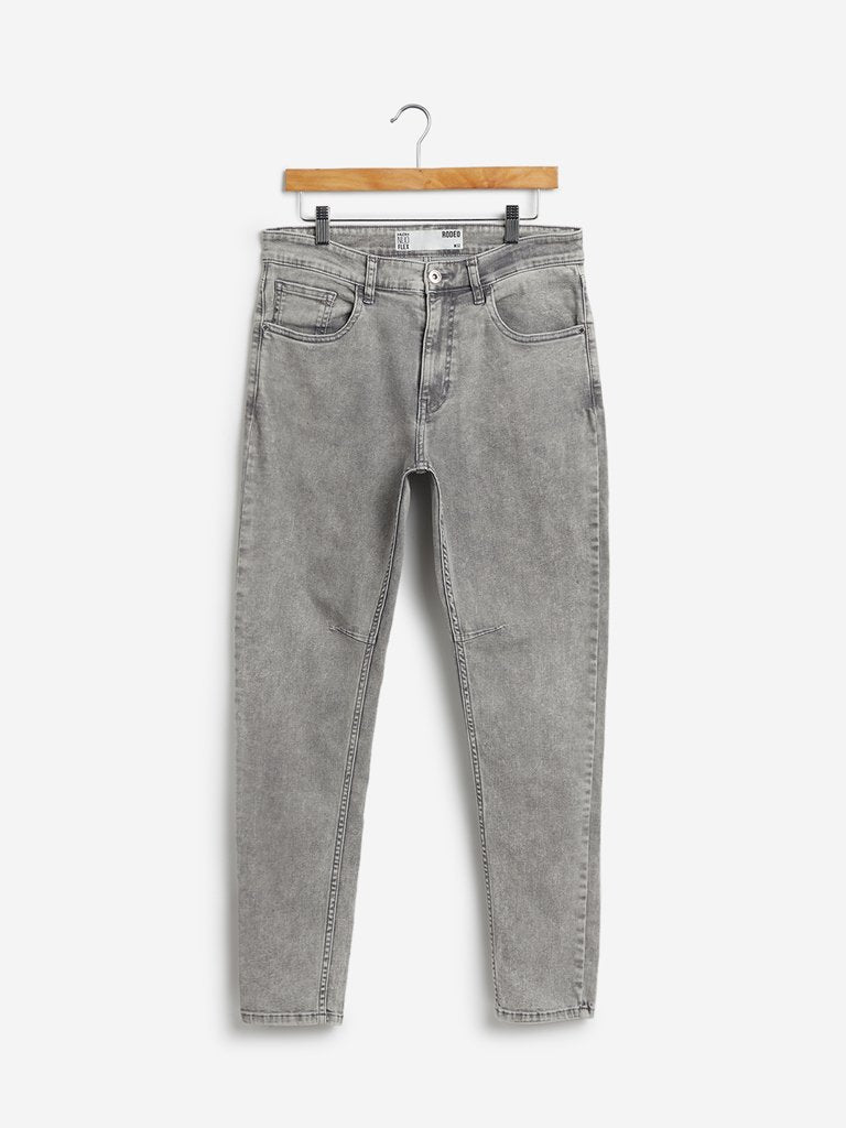 Nuon Grey Nuo Flex Rodeo Carrot Fit Jeans