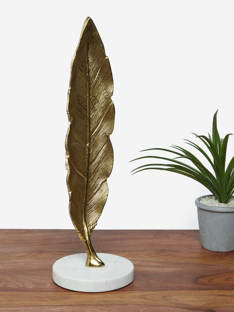 Westside Home Golden Leaf Stand Decor