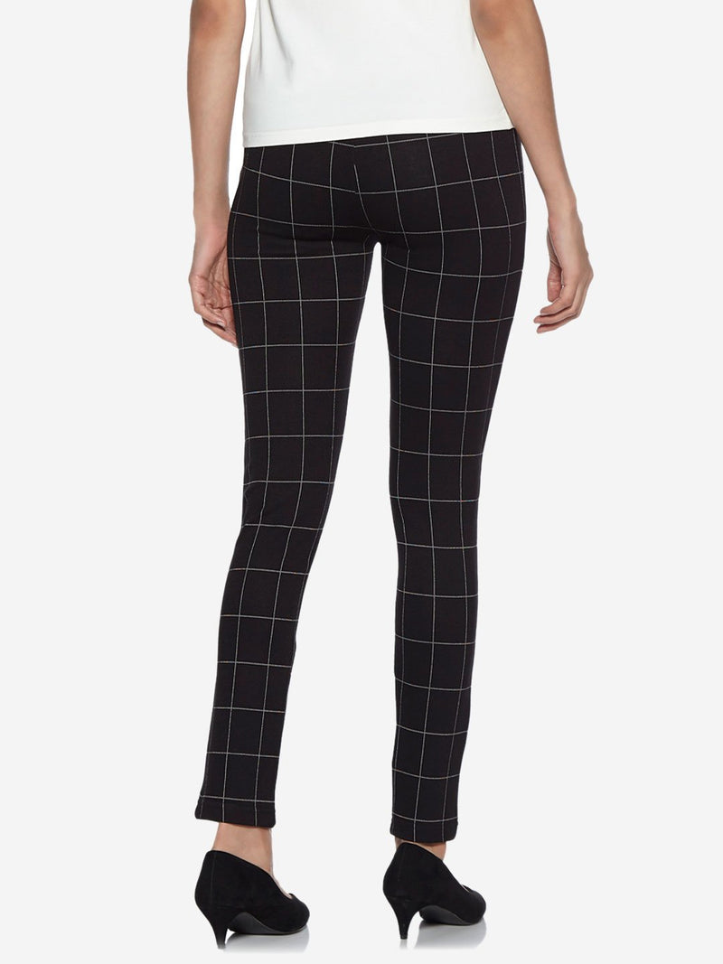 Wardrobe Black Checked Athena Trousers