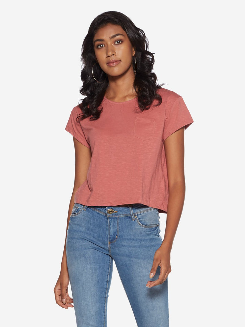 Nuon Dull Pink Samuel Pure Cotton T-Shirt