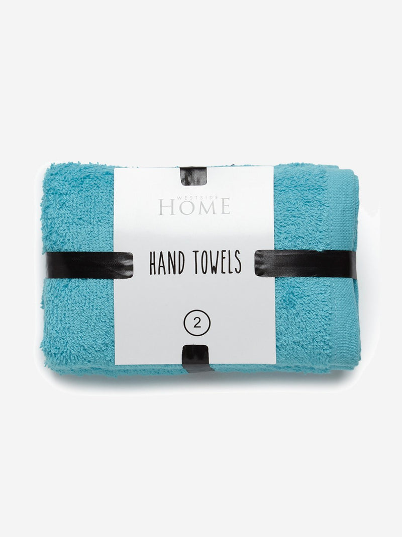 Westside Home Turquoise Hand Towels Set of Two