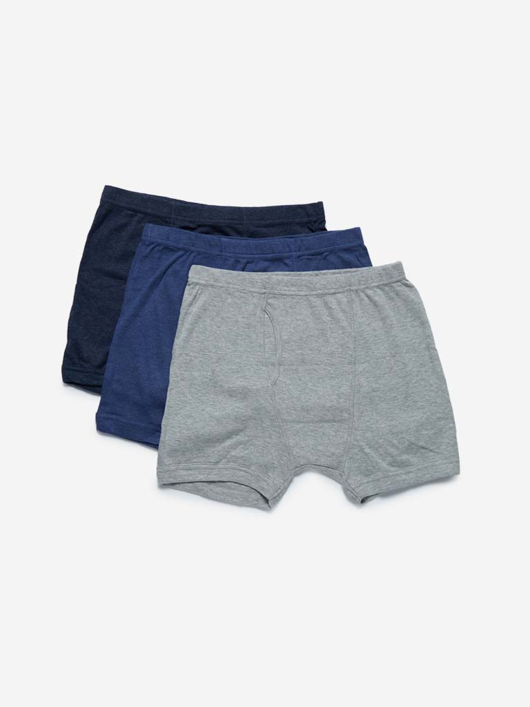 WES Lounge Grey Trunks Set of Three