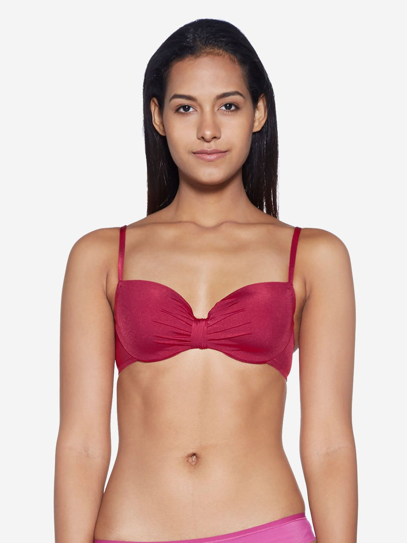 Wunderlove Cherry Red Underwired Padded Bra
