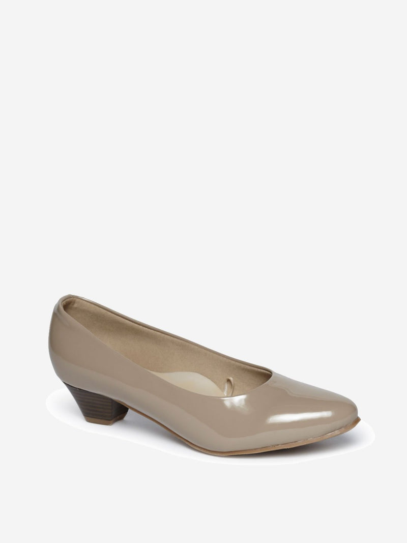 LUNA BLU Taupe Court Shoes