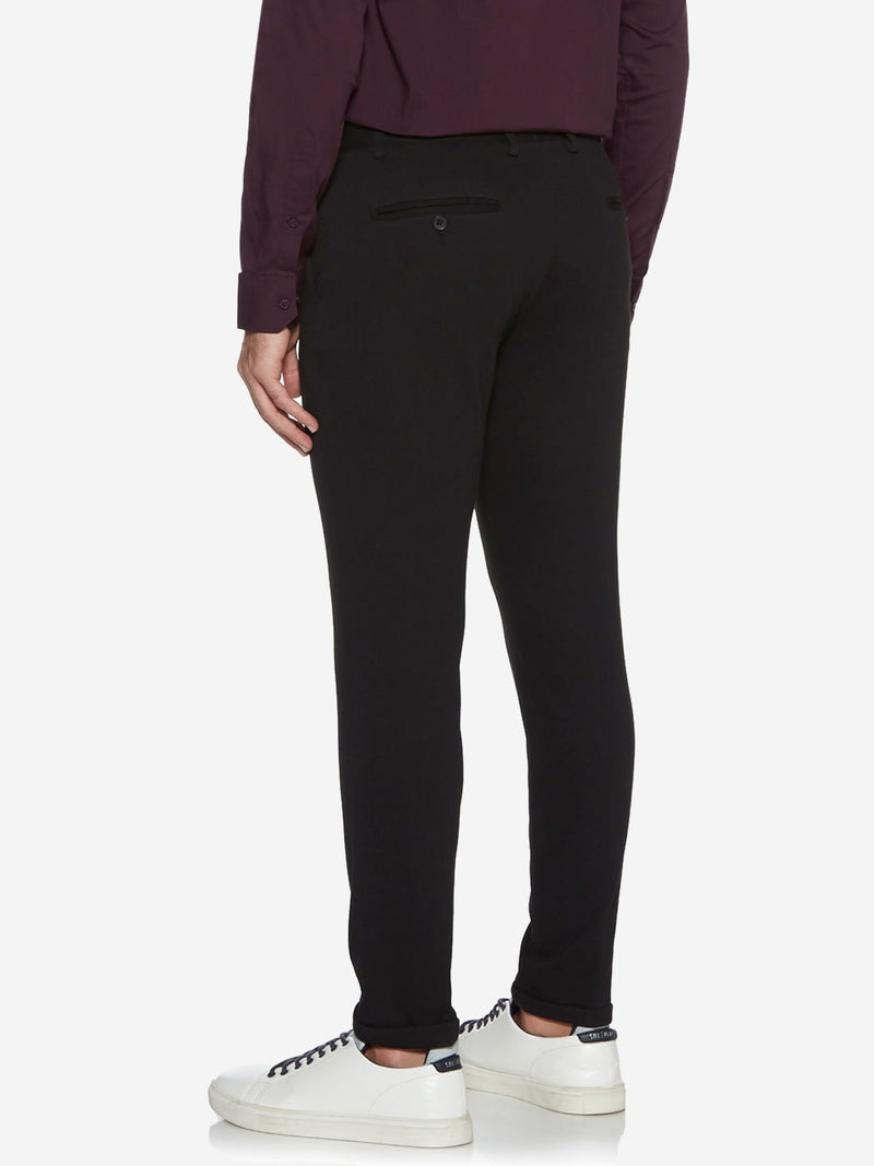 WES Formals Black Carrot Fit Trousers