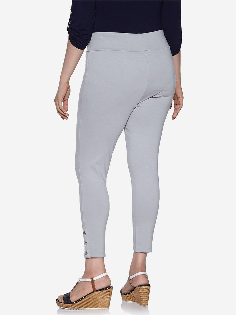 Gia Curve Grey Ponte Pants