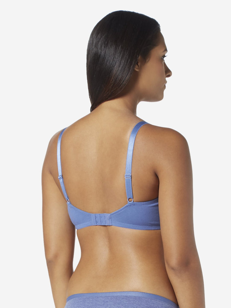 Wunderlove Blue Floral Non-Padded Non-Wired Bra