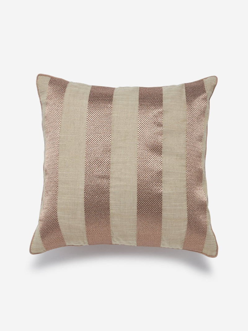 Westside Home Rose Gold Striped Cushion Cover