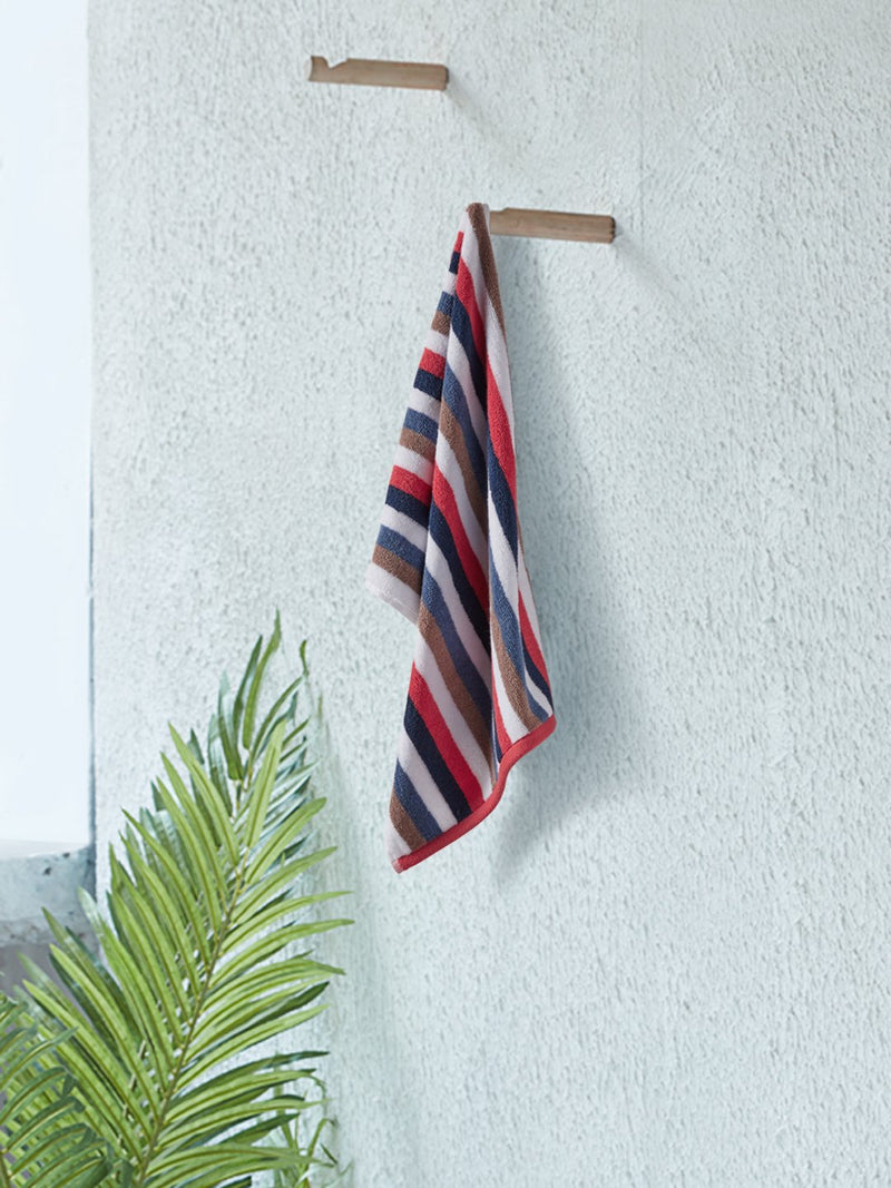 Westside Home Multicolour Striped 500 GSM Hand Towel