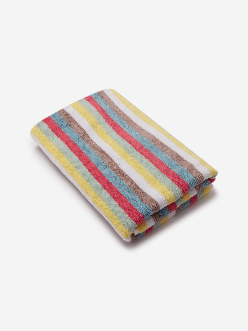 Westside Home Multicolour Vibrant Striped 500 GSM Bath Towel