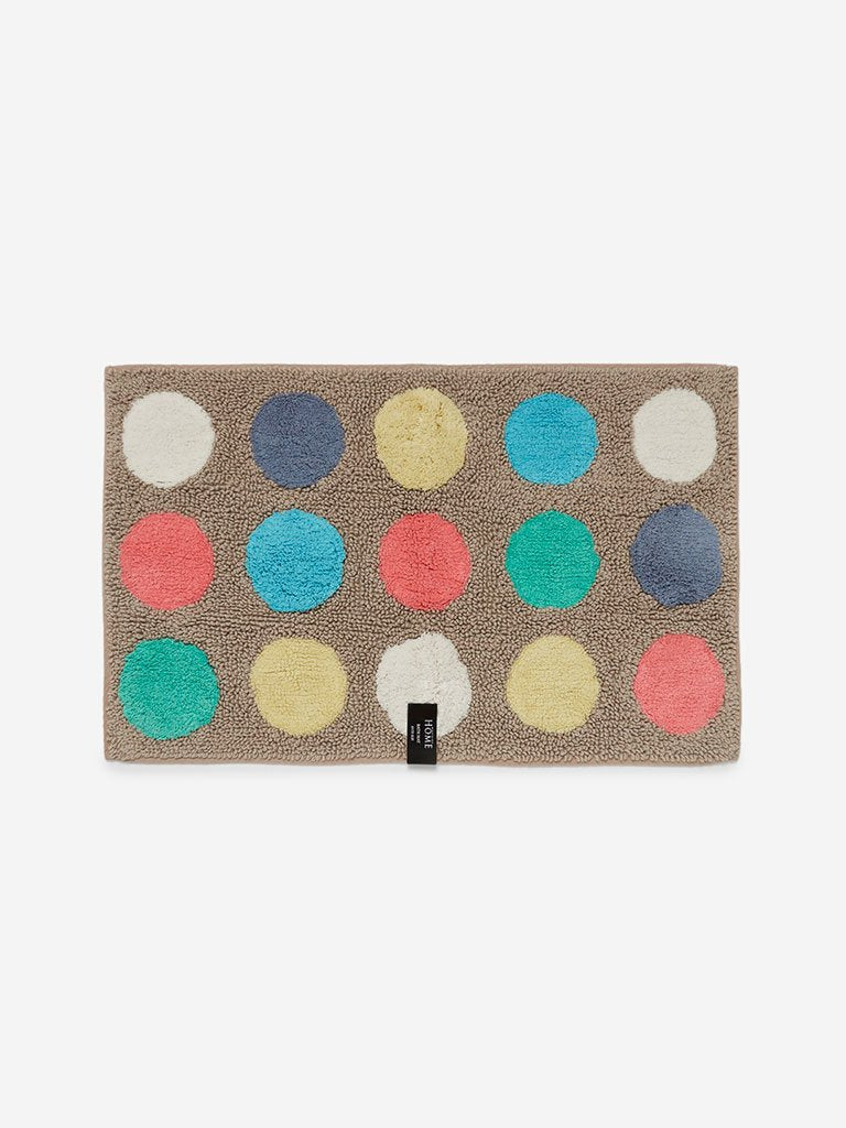 Westside Home Multicolour Polkadot Bath Mat