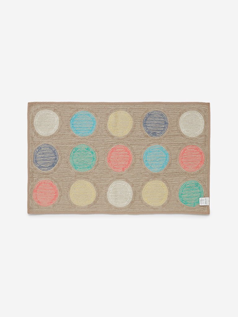 Westside Home Multicolour Polkadot Bath Mat