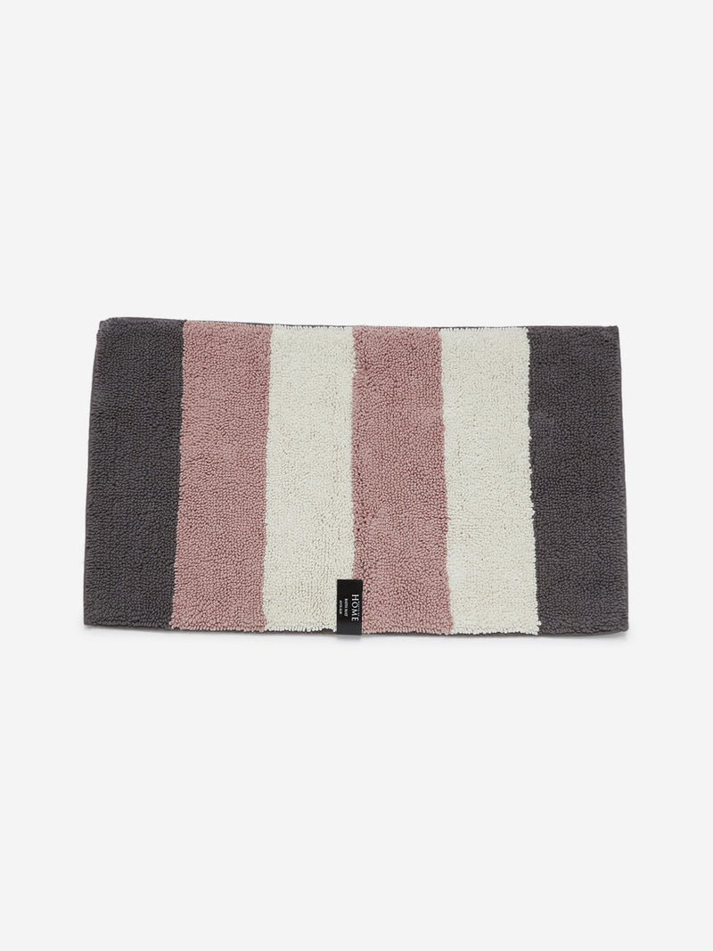 Westside Home Multicolour Thick Stripes Bath Mat