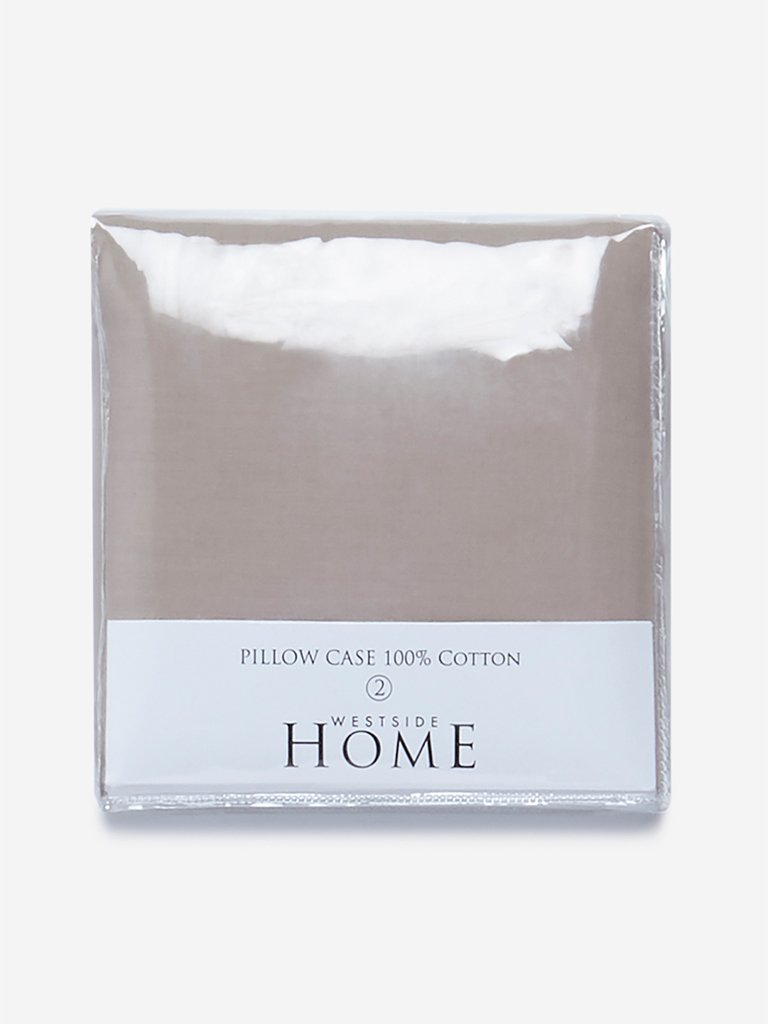 Westside Home Taupe Pillowcase Set of Two