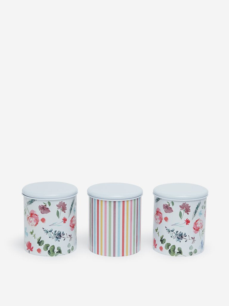 Westside Home Multicolour Floral Canisters Set of Three