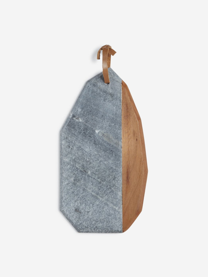 Westside Home Multicolour Marble-Wood Chopping Board