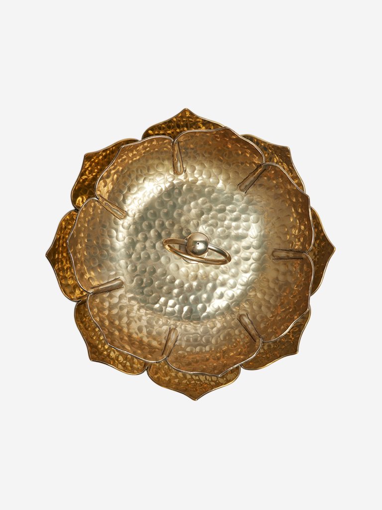 Westside Home Gold Tiered Metallic Platter