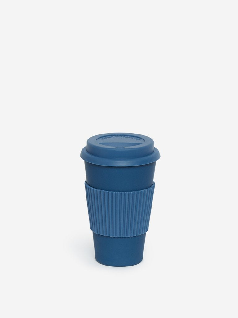 Westside Home Blue Travel Silicone Eco Coffee Mug