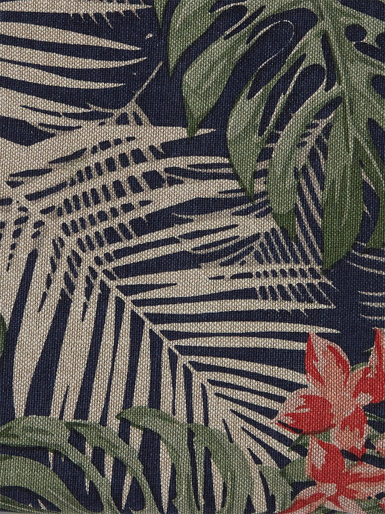 Westside Home Navy Floral Print Napkins Set Of Four