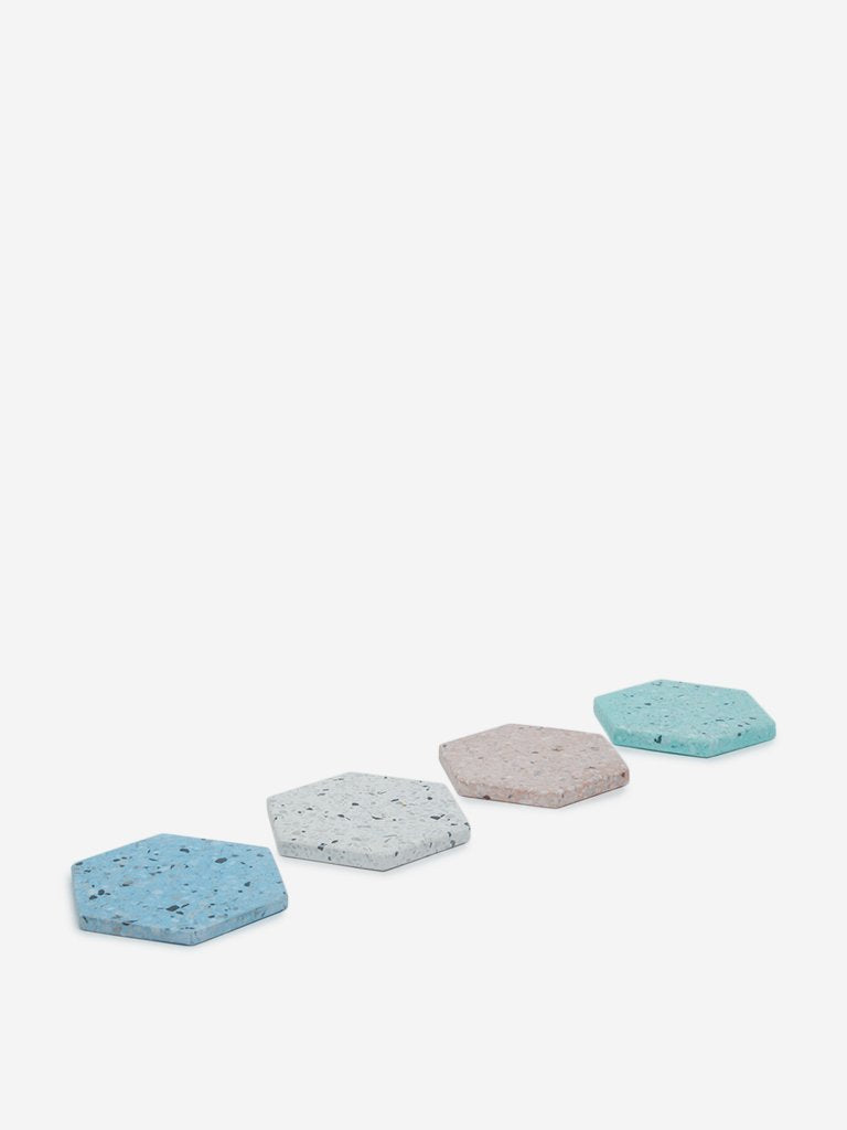 Westside Home Multicolour Terrazzo Coasters Set of Four