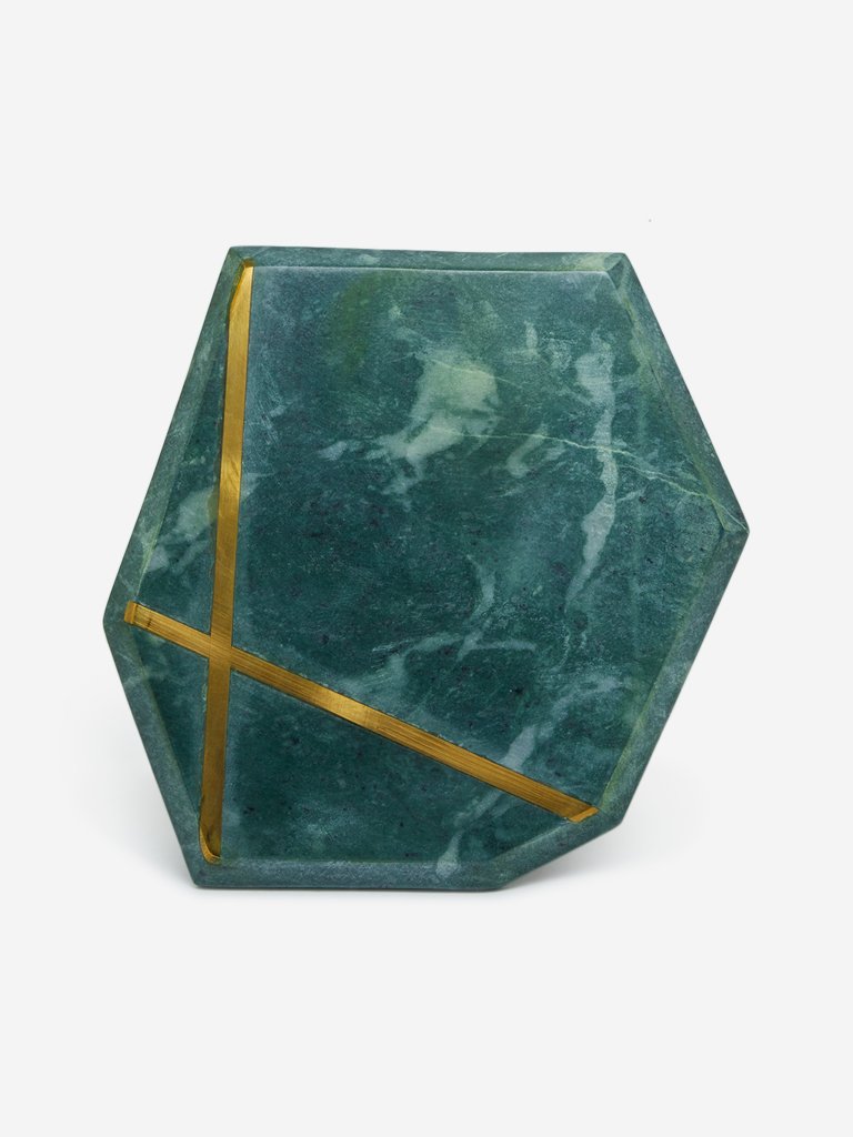 Westside Home Green Marble Trivet