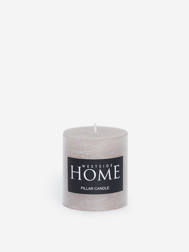 Westside Home Grey Short Pillar Candle
