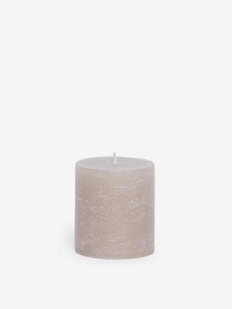Westside Home Grey Short Pillar Candle