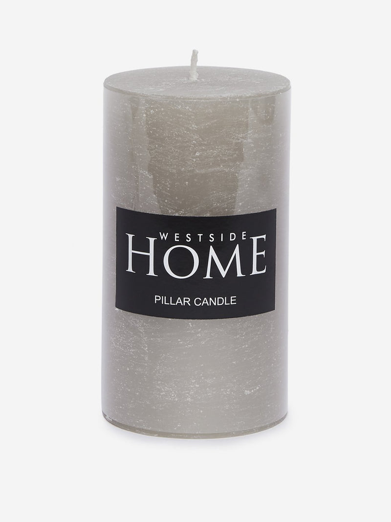 Westside Home Grey Pillar Candle