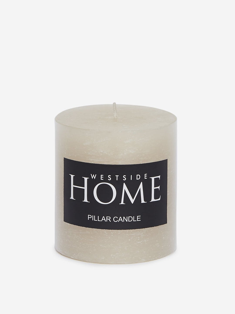 Westside Home Off White Short Pillar Candle