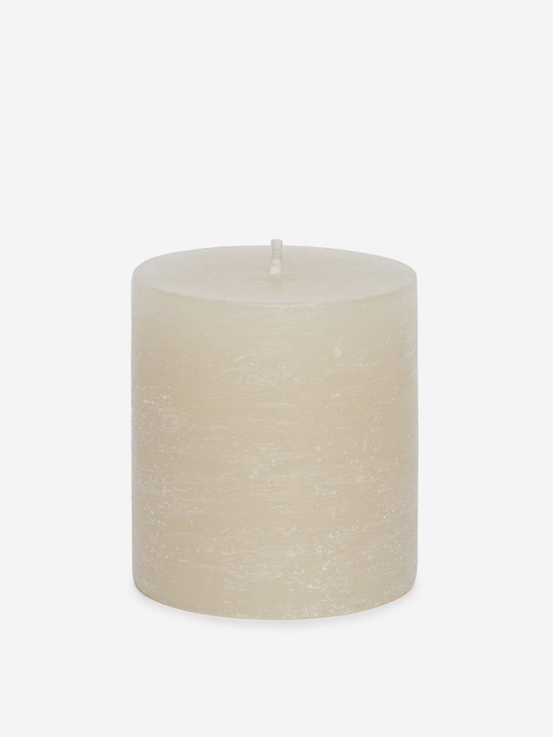 Westside Home Off White Short Pillar Candle