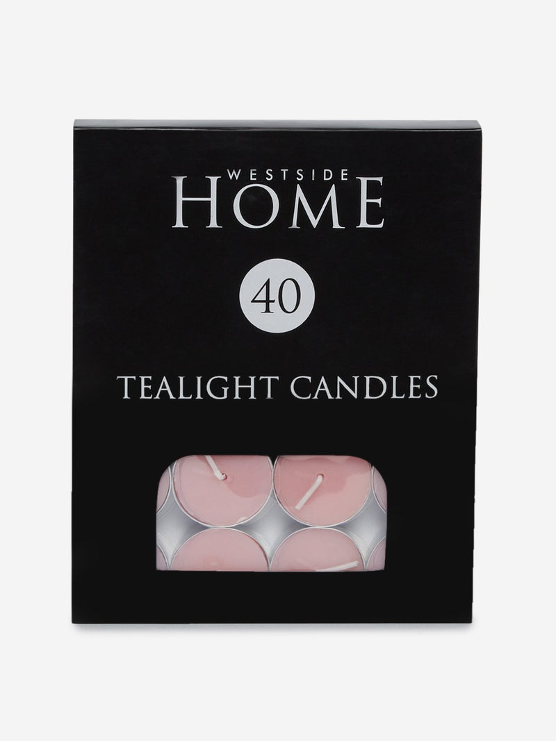 Westside Home Pink Tea-Light Candles Set of Forty
