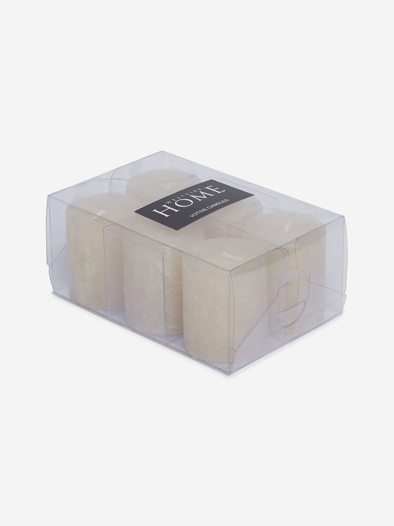 Westside Home Off White Votive Candles Set of Six
