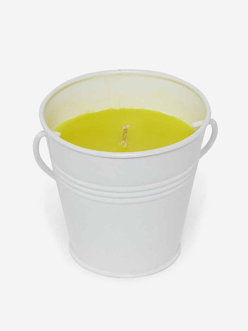 Westside Home Yellow Citronella Bucket Candle