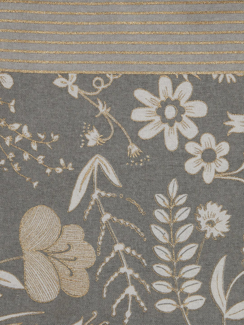 Westside Home Grey Printed Rectangular Table Cloth