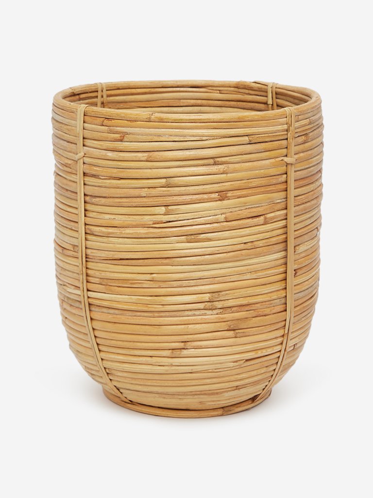 Westside Home Brown Large Cane Planter
