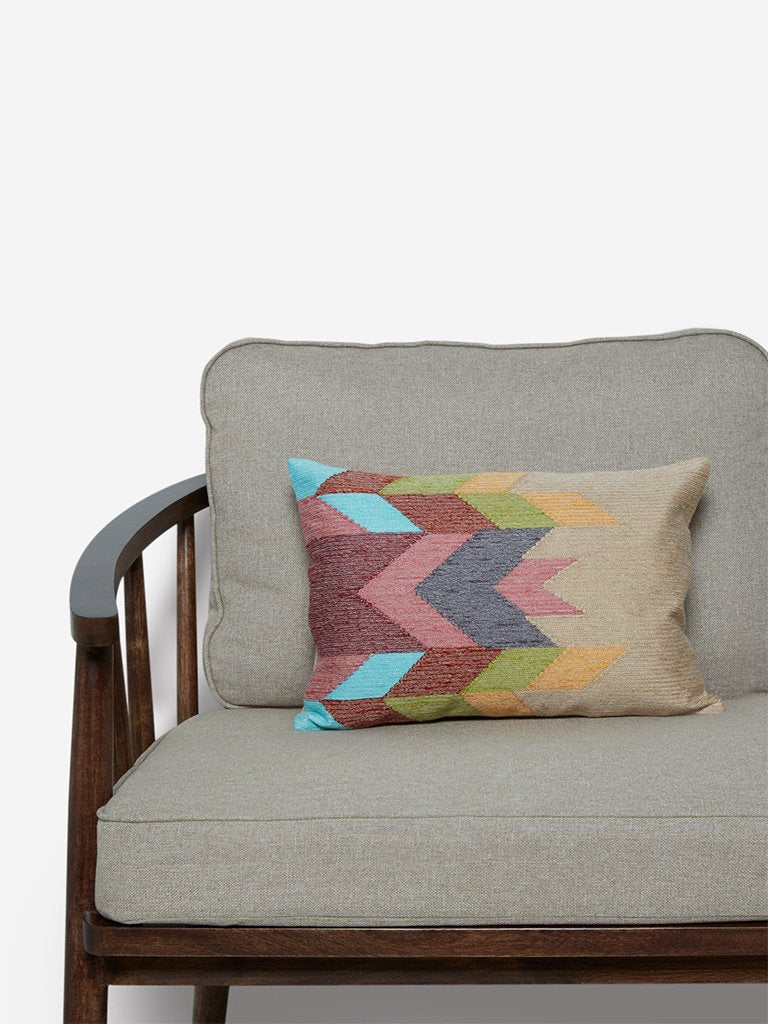 Westside Home Multicoloured Knit Pure Cotton Cushion Cover
