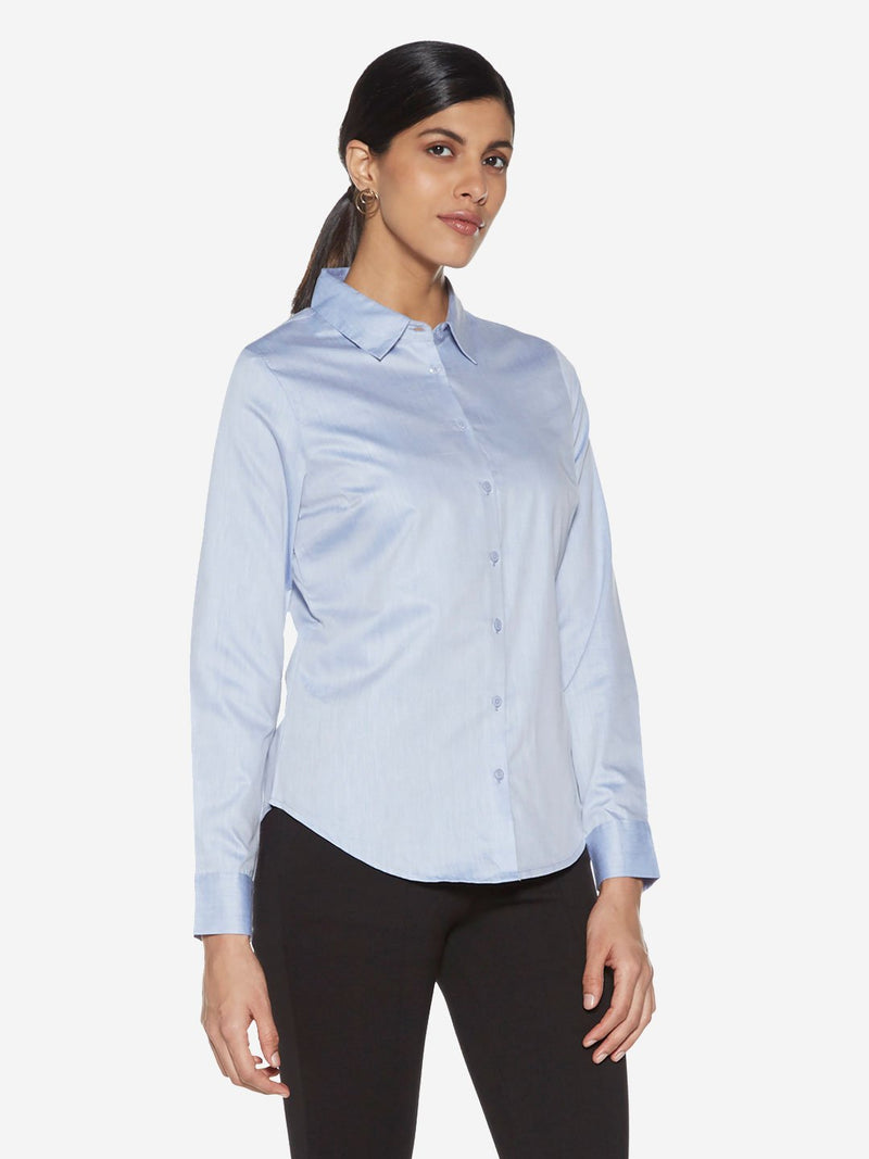 Wardrobe Light Blue Oxford Blouse
