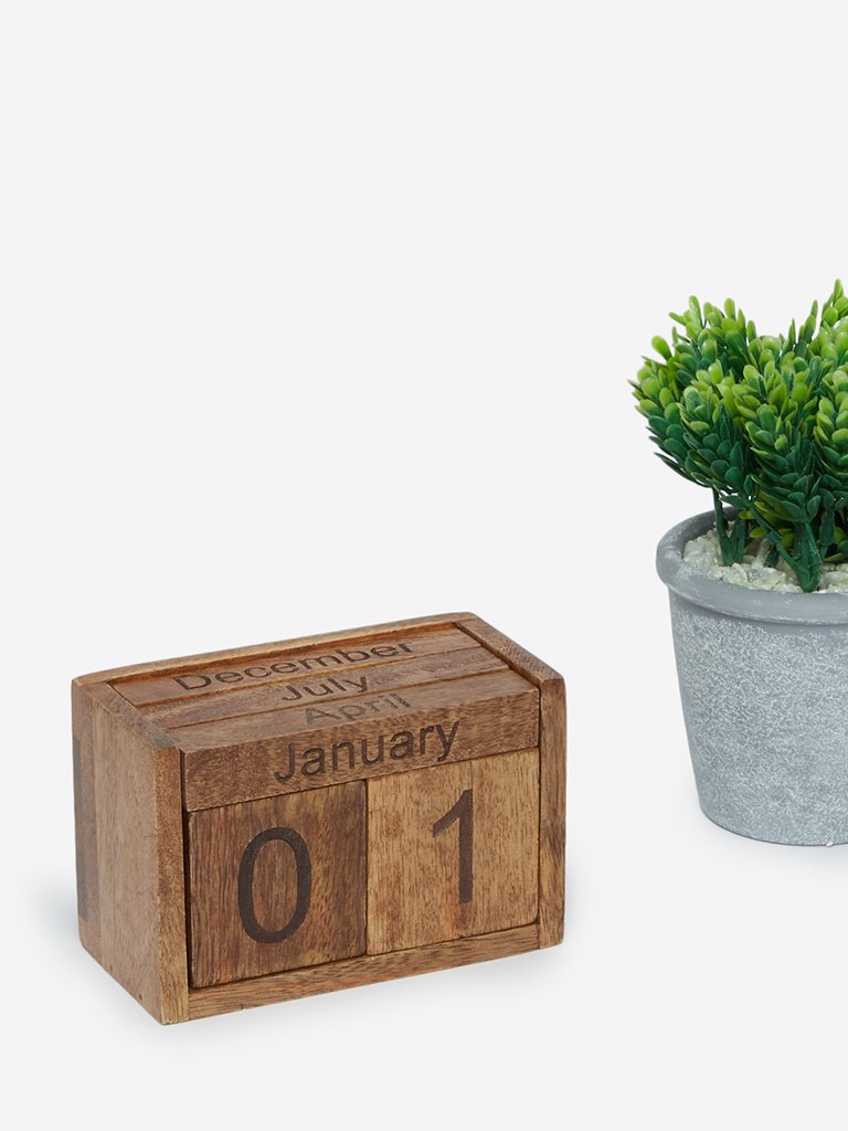 Westside Home Brown Desk Calendar Set