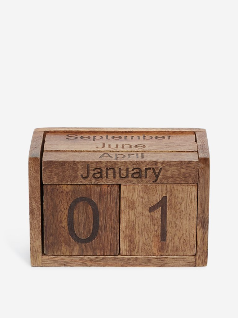 Westside Home Brown Desk Calendar Set