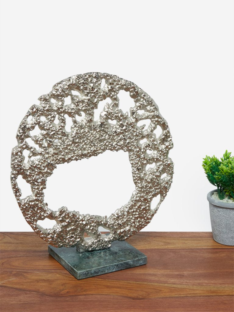 Westside Home Silver Moon Design Stand Decor