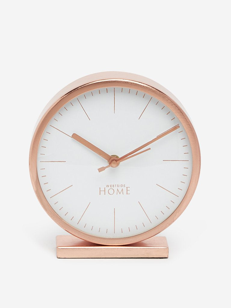 Westside Home Rose Gold Table Clock