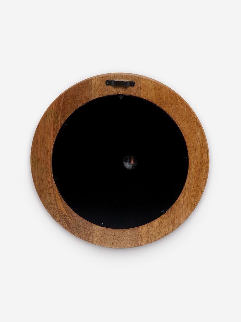 Westside Home Brown Wooden Wall Clock