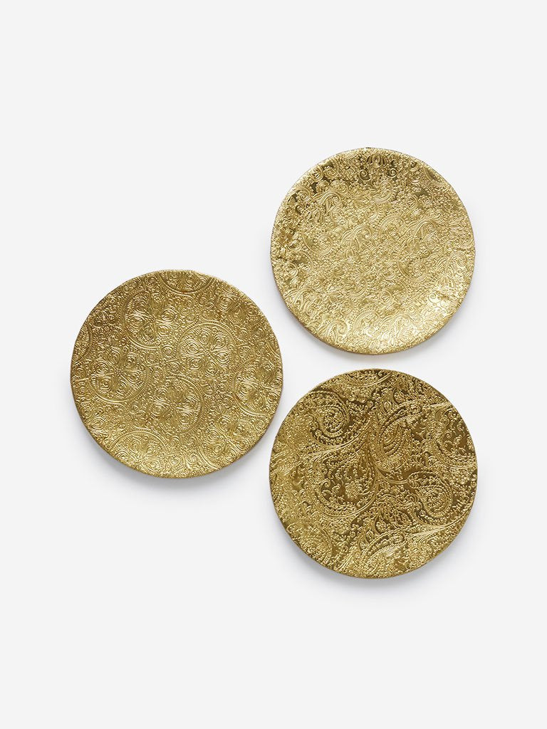 Westside Home Gold Wall Decor Set of Three