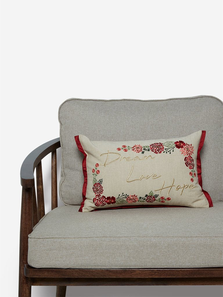 Westside Home Multicolour Embroidered Cushion Cover