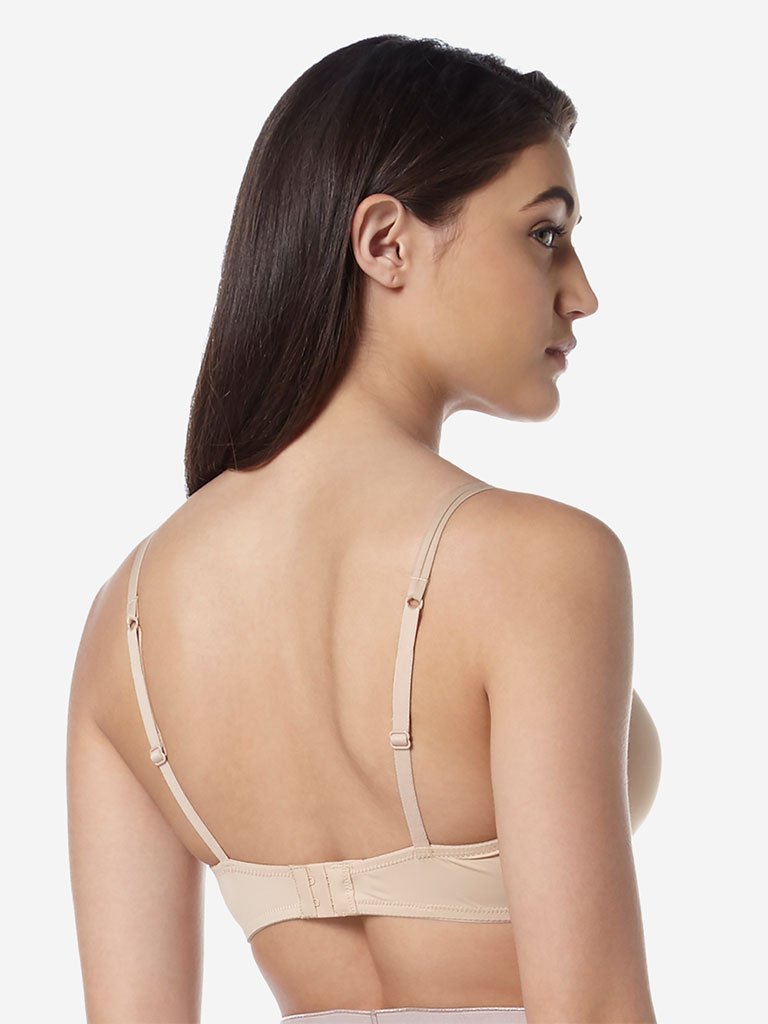 Wunderlove Beige Mesh Detailed Amy Bra