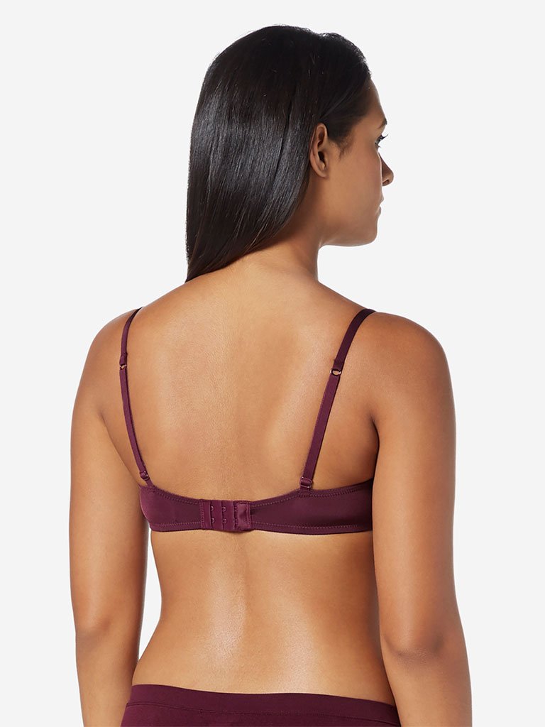 Wunderlove Burgundy Padded Underwired Bra